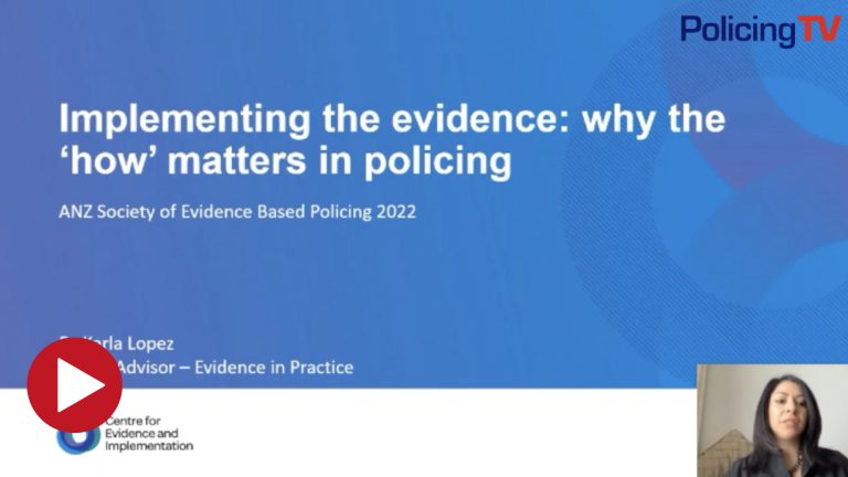 Implementing The Evidence Why The ‘how’ Matters In Policing Policingtv