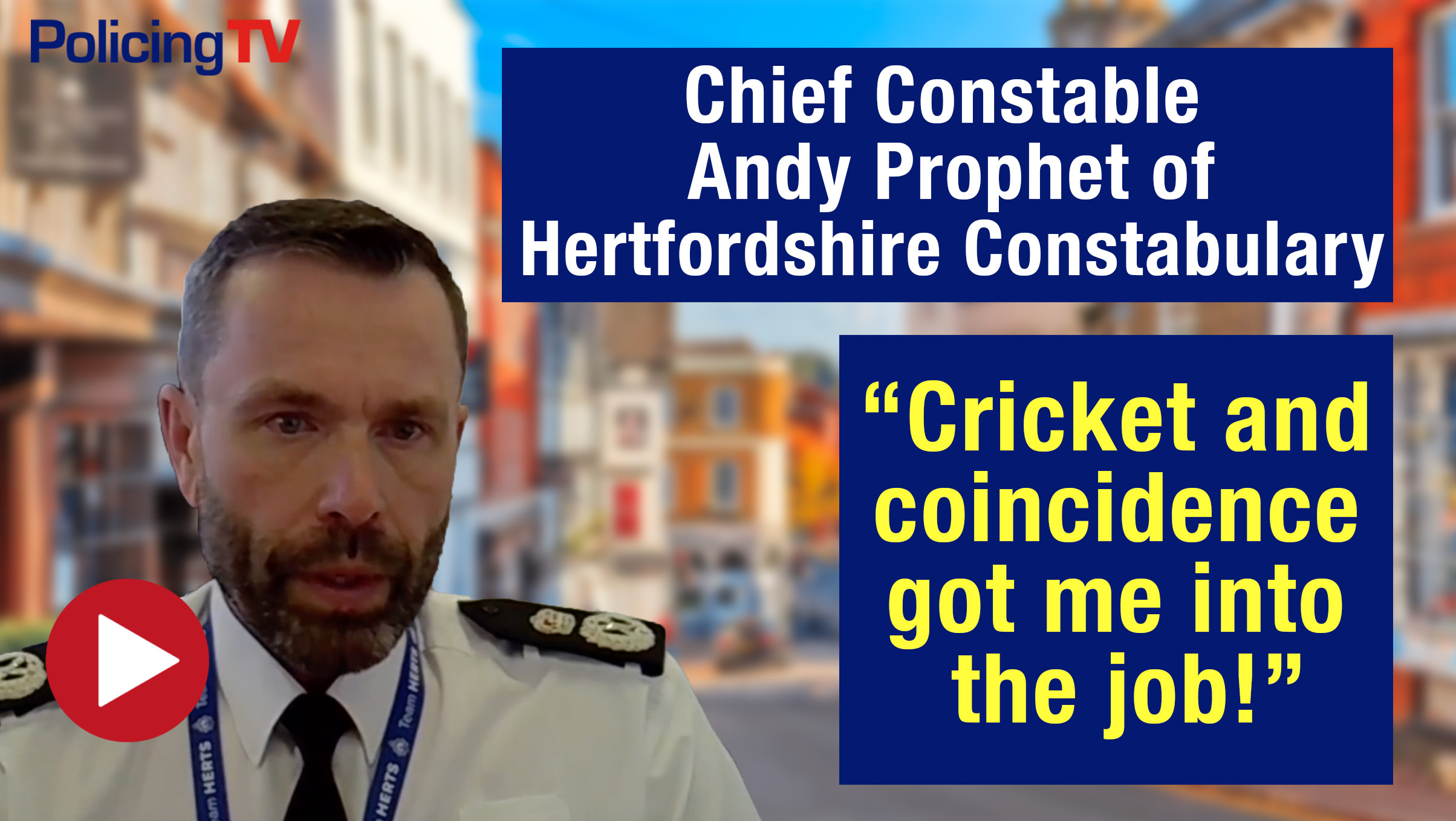 Chief Constable Andy Prophet: My journey into policing (Part 1 ...